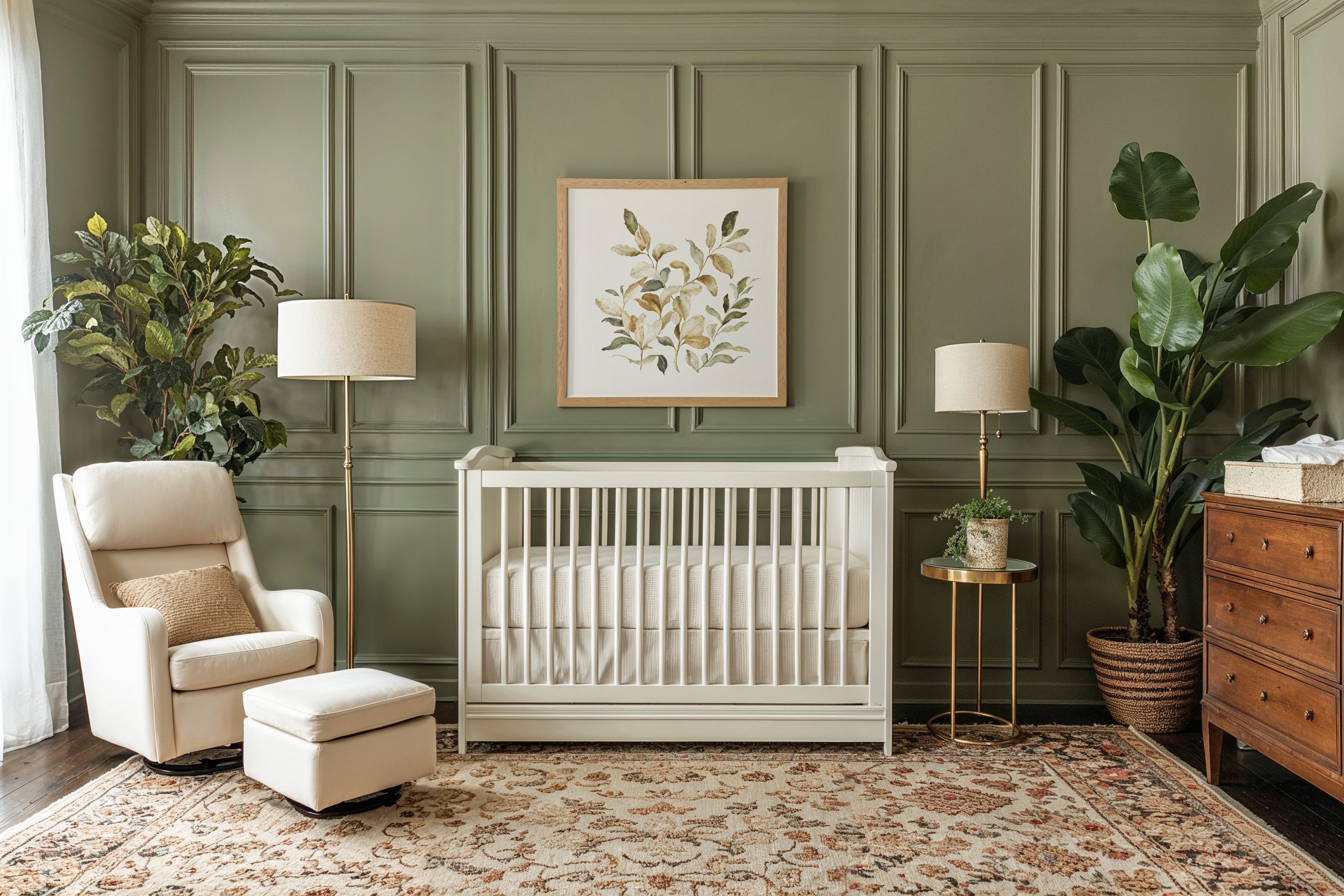 Before & After: Cozy Neutral Nursery Designs by top Gainesville interior decorators