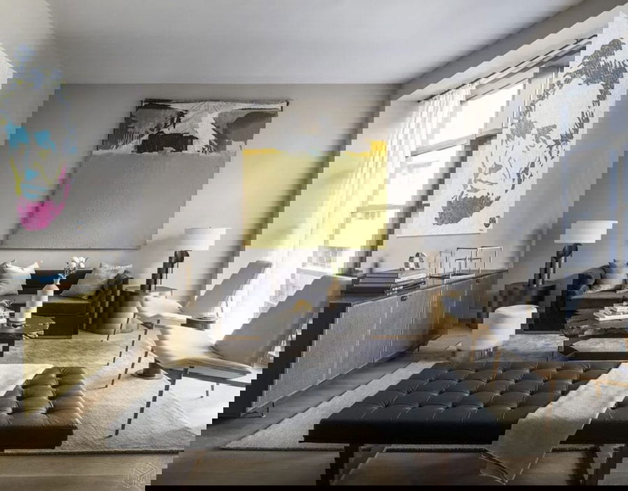 Modern glam living room color palette by Decorilla desgienr, Leanna S.