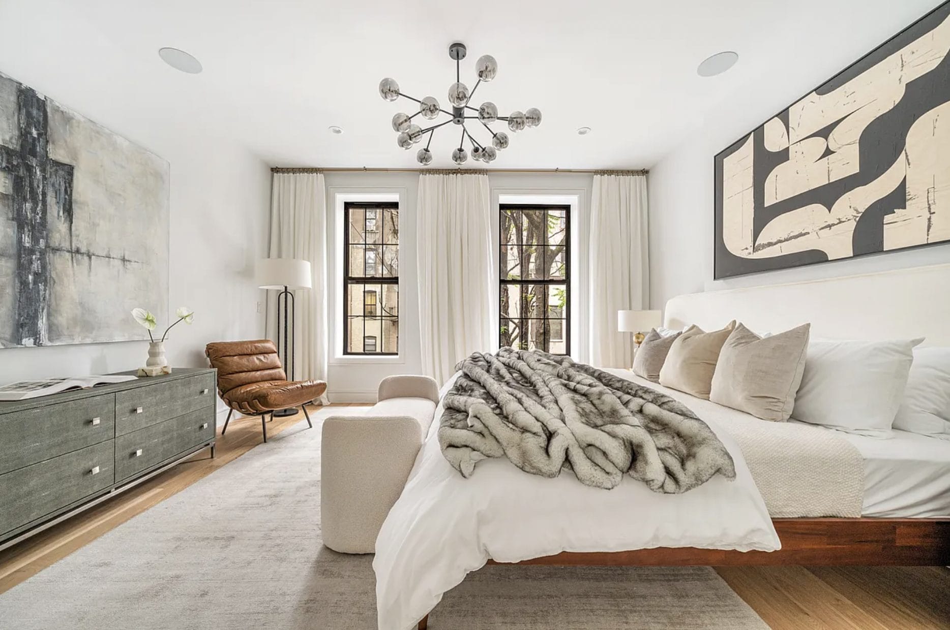 Before &amp; After: Modern Relaxing Bedroom Design by affordable Los Angeles interior decorators