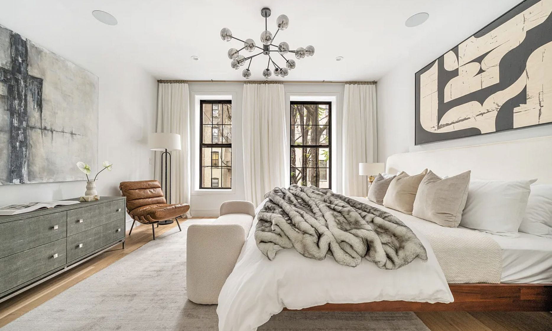 Before &amp; After: Modern Relaxing Bedroom Design by affordable Los Angeles interior decorators