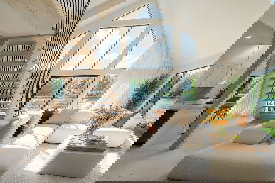 Contemporary A frame interior design by Decorilla