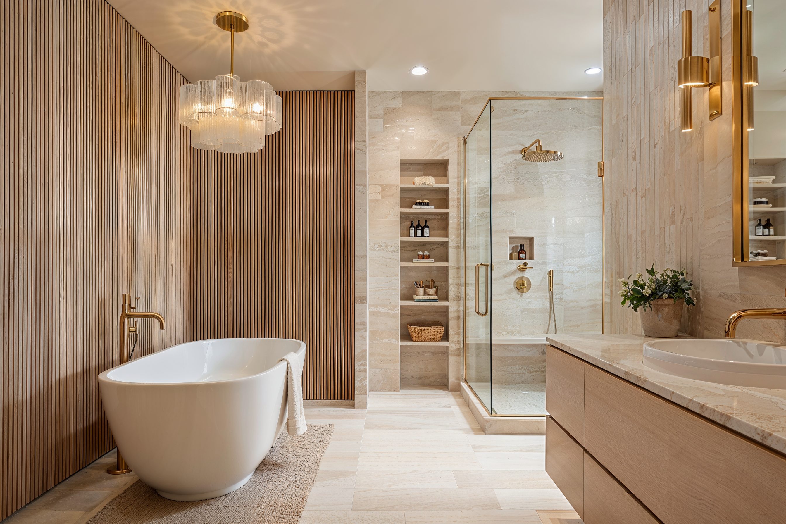 Before &amp; After: Luxury Bathroom Remodel by interior decorators in Manhattan, New York