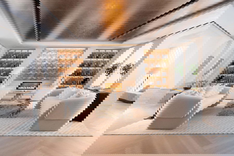 Before & After: Glam Transitional Home Interior – Open Concept Living