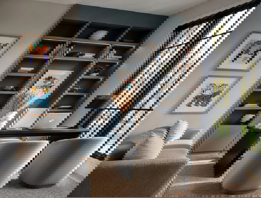 Productive home office before and after, by Decorilla