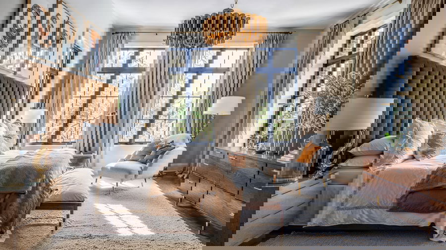 Before & After: Glam Transitional Home – Primary Bedroom Retreat