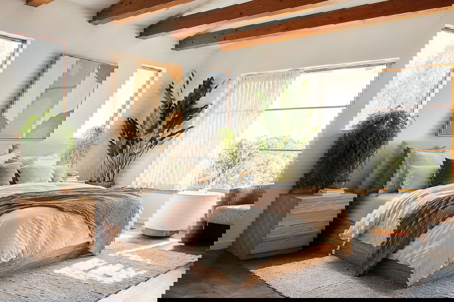 Before & After: Serene Boho Modern Bedroom