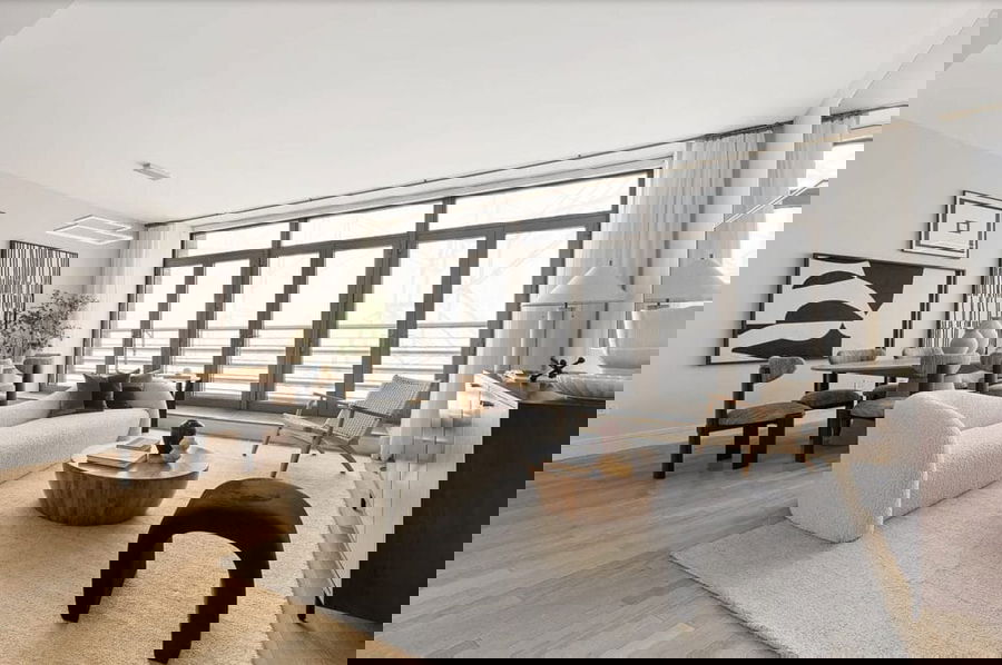 Uttermost in an organic transitional dining room by Decorilla designer, Leanna S.