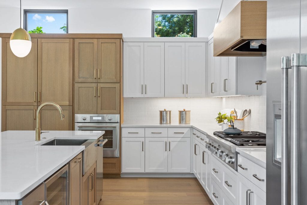 Modern transitional kitchen interior by Decorilla