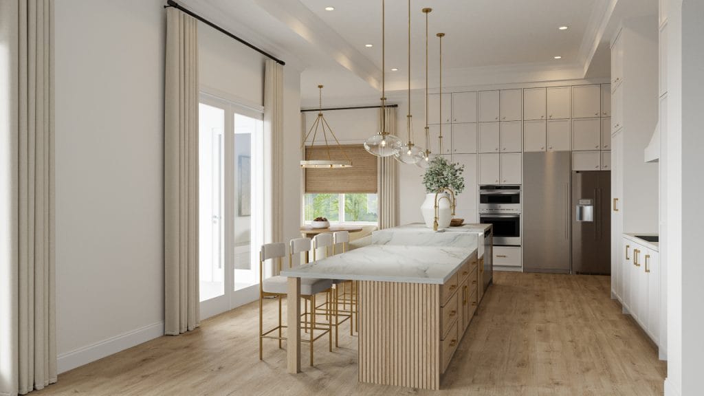 Interior design of a modern transitional kitchen by Decorilla