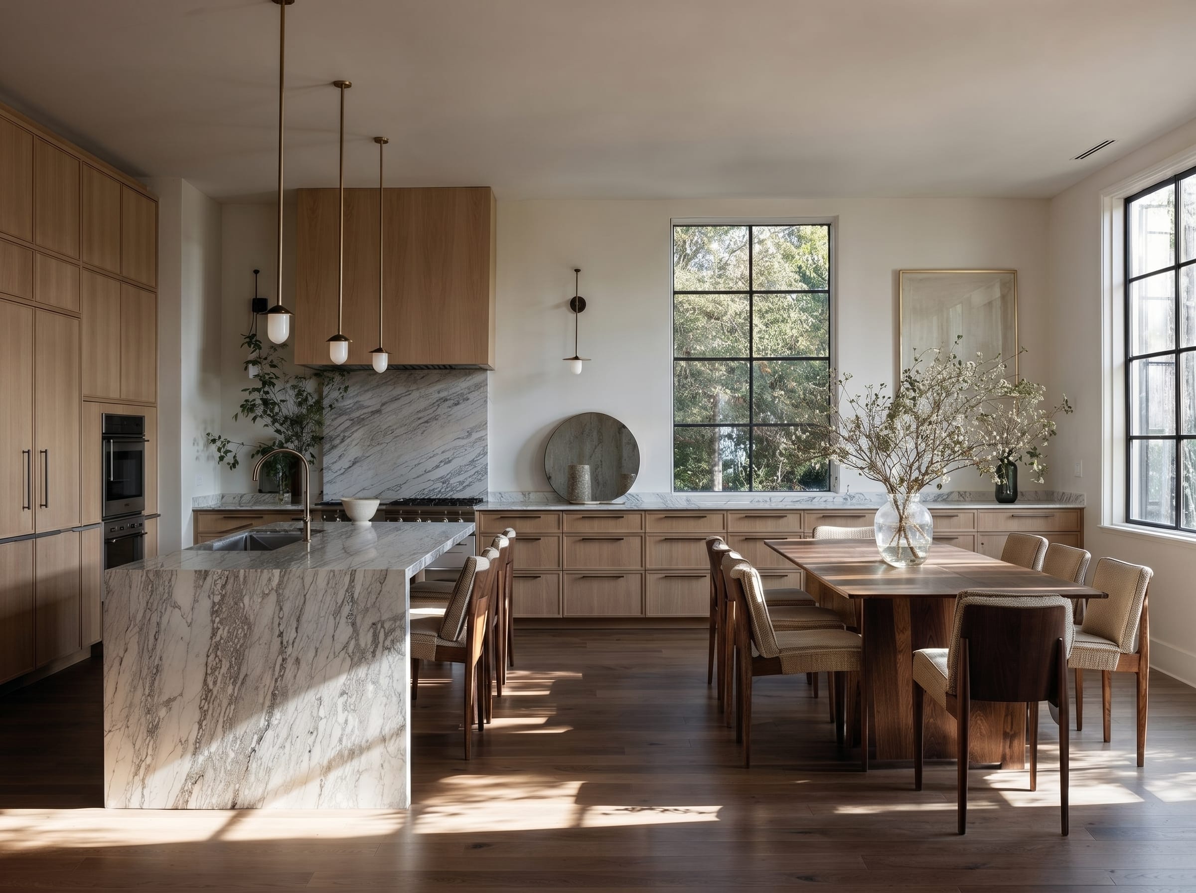 Before &amp; After: Modern Transitional Kitchen and Bathroom Reno by affordable Naples interior decorators