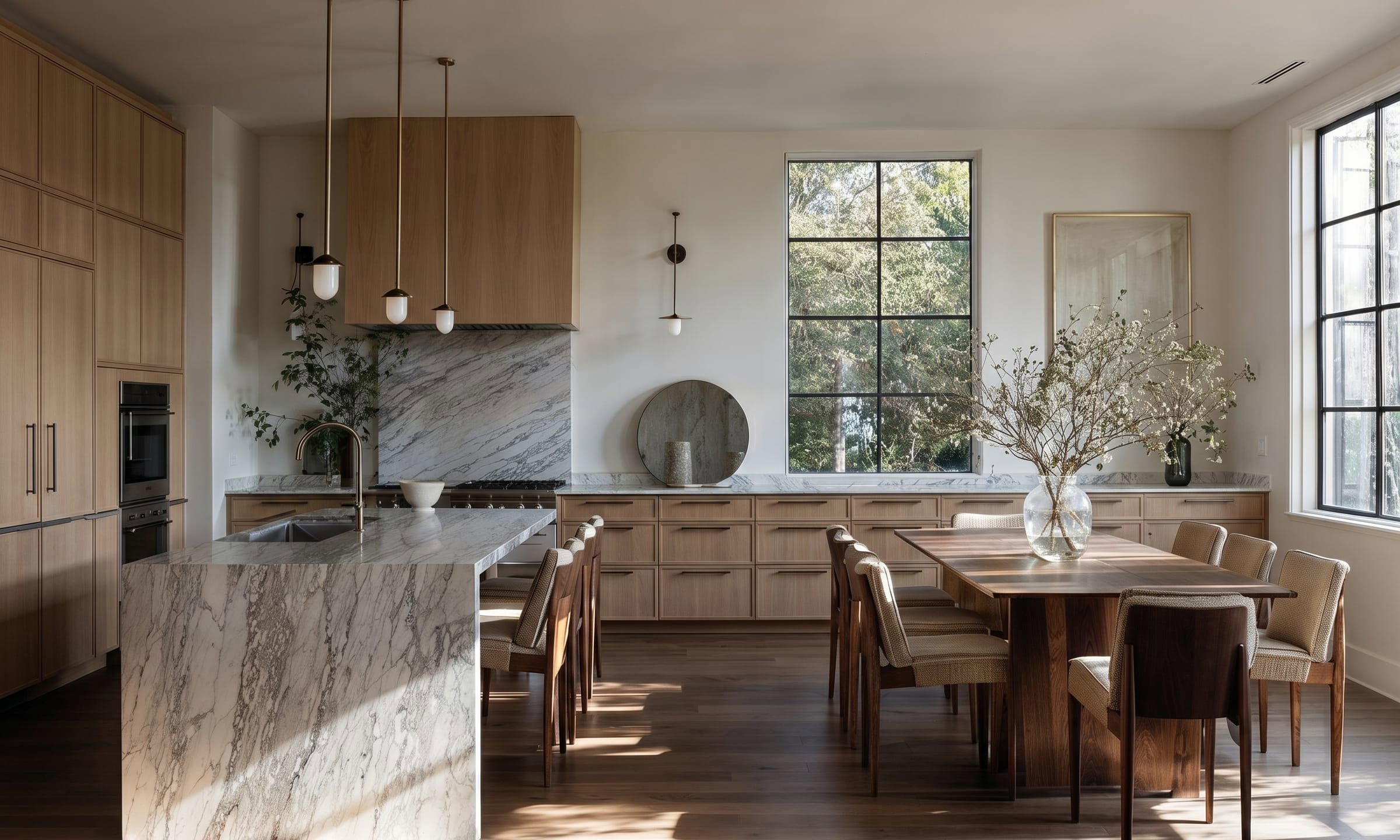 Before &amp; After: Modern Transitional Kitchen and Bathroom Reno by affordable Naples interior decorators
