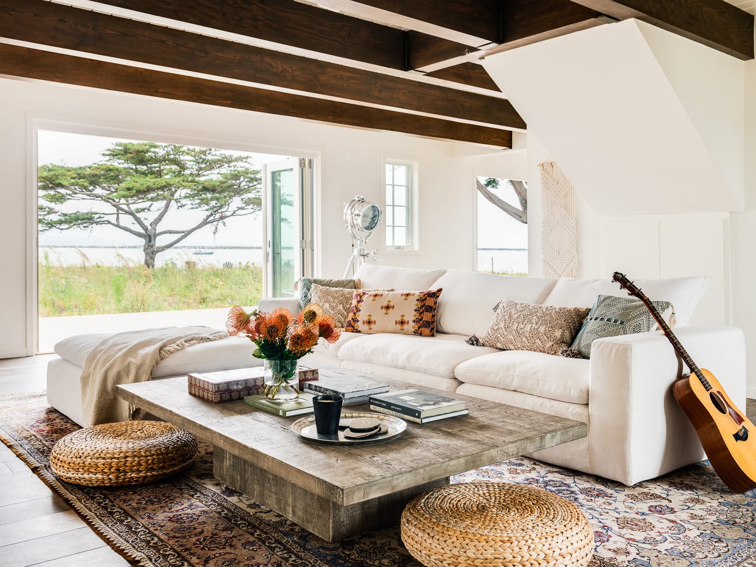 Before & After: Scandi Boho Living Room & Breakfast Nook by top San Antonio interior decorators